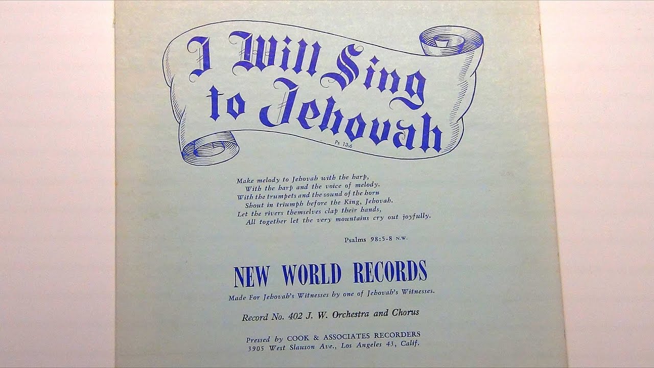 1960 - Sing to Jehovah - Vinyl Record #402a