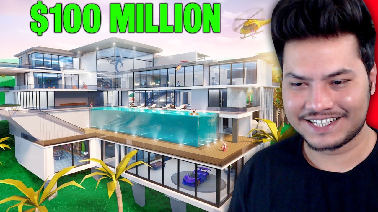 BUILDING $100 MILLION DOLLAR MANSION - ROBLOX - MEGA MANSION TYCOON