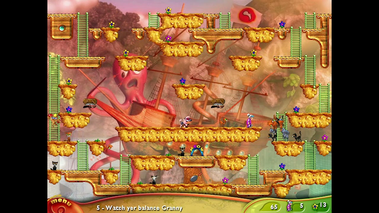 Super Granny 3 Beta Splashbucklers! Level 5 - Watch yer balance Granny