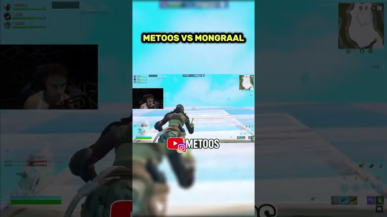 Prime Mongraal vs Prime Metoos  #metoos #fortnite #mongraal #shxrk