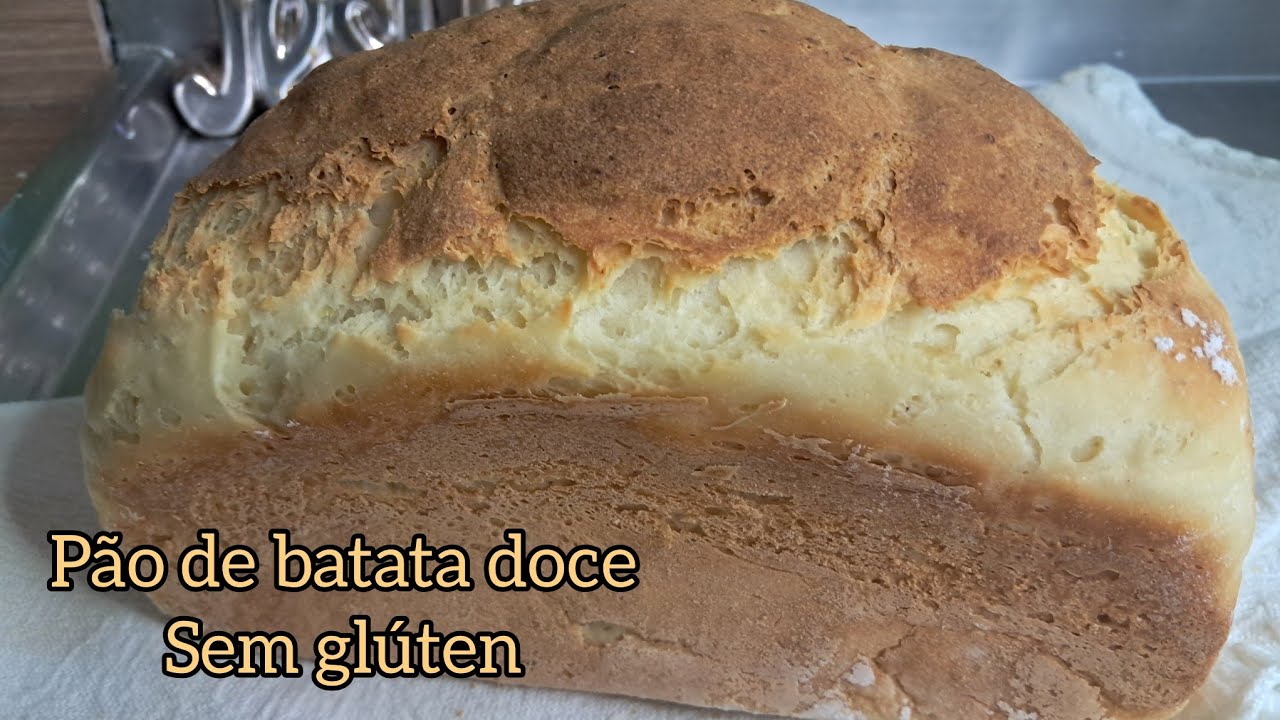 Pão de BATATA DOCE sem TRIGO e sem LEITE FOFINHO e DELICIOSO!!