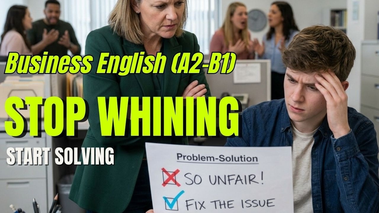 Stop Whining! How to Solve Office Problems Like a Pro | English Podcast B1