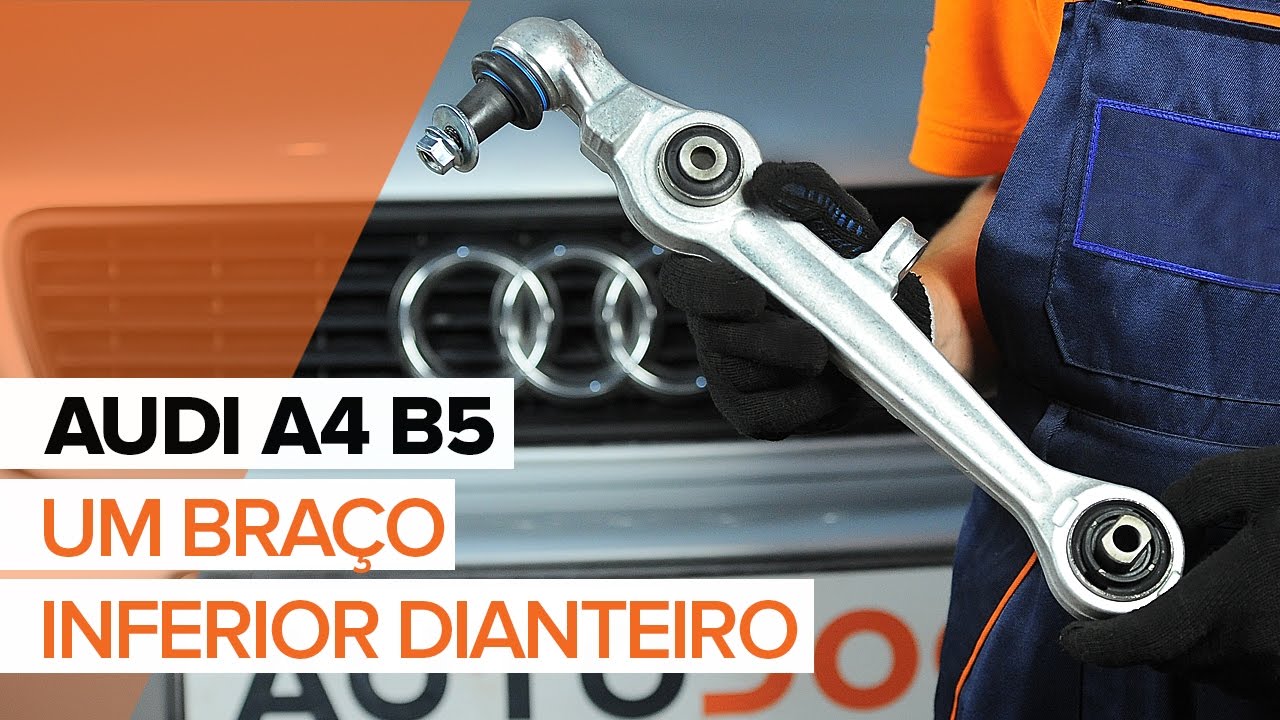 Como substituir um braço inferior dianteiro no AUDI A4 B5 [TUTORIAL]