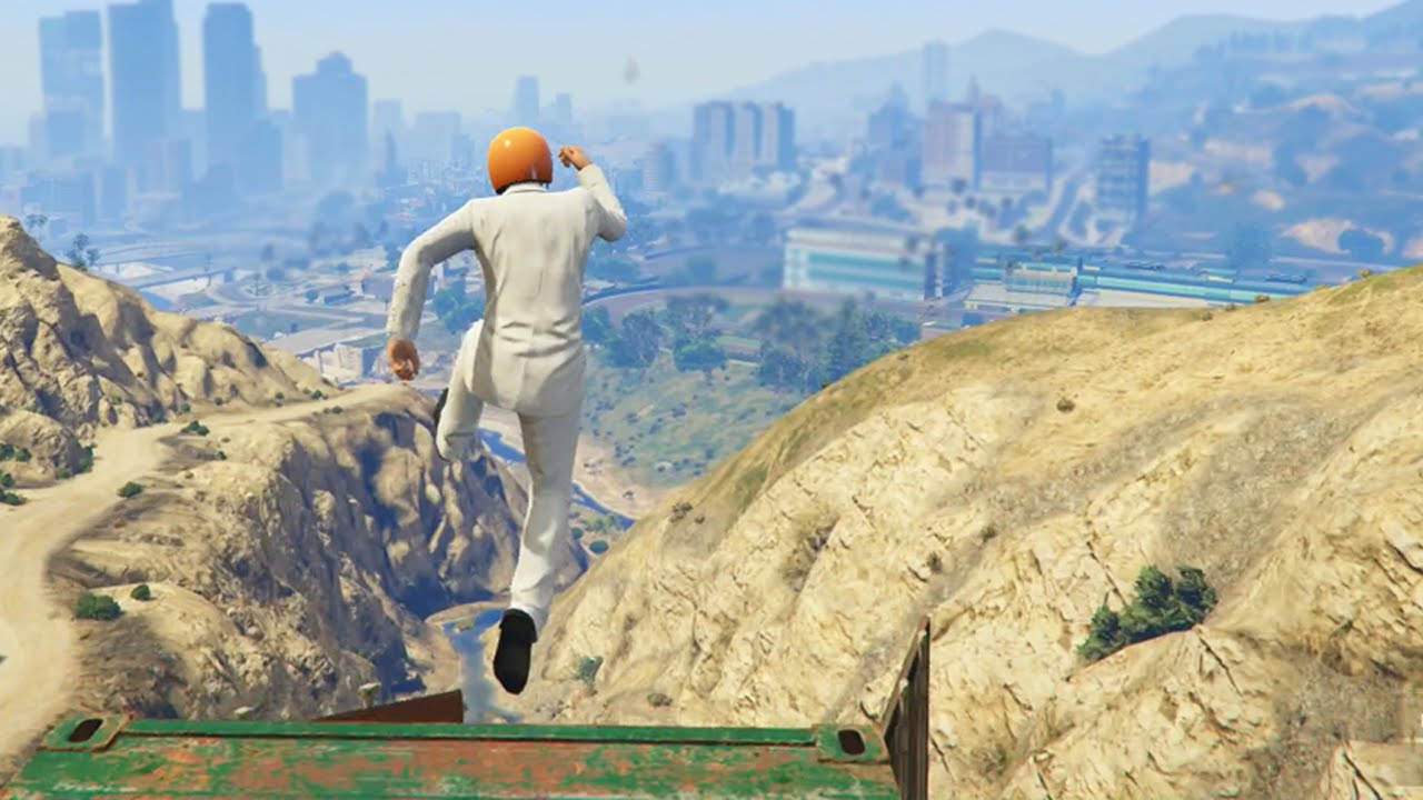Insane Car Parkour Race (GTA 5 Funny Moments)