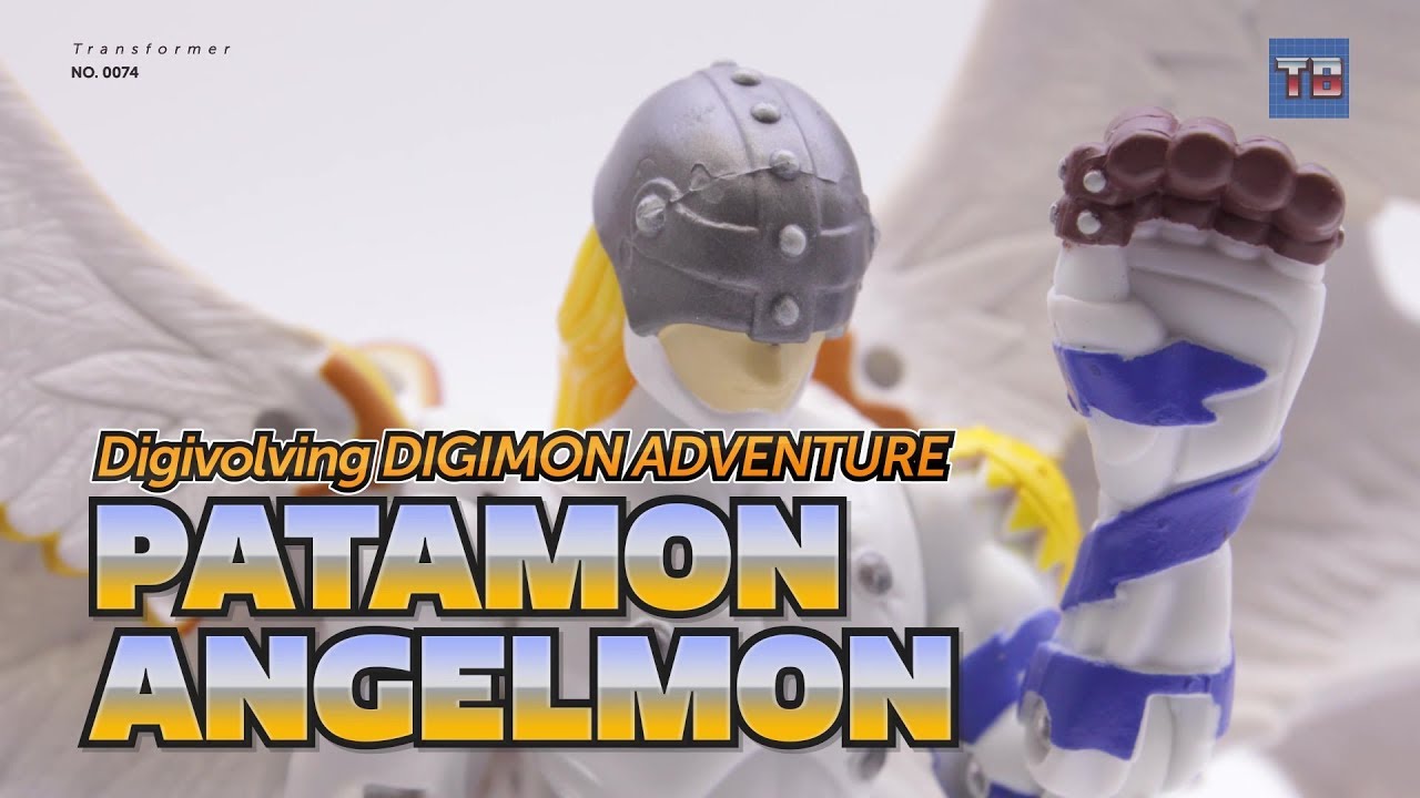 Digimon Digivolving Digimon Adventure PATAMON - ANGELMON evolution Toy Video