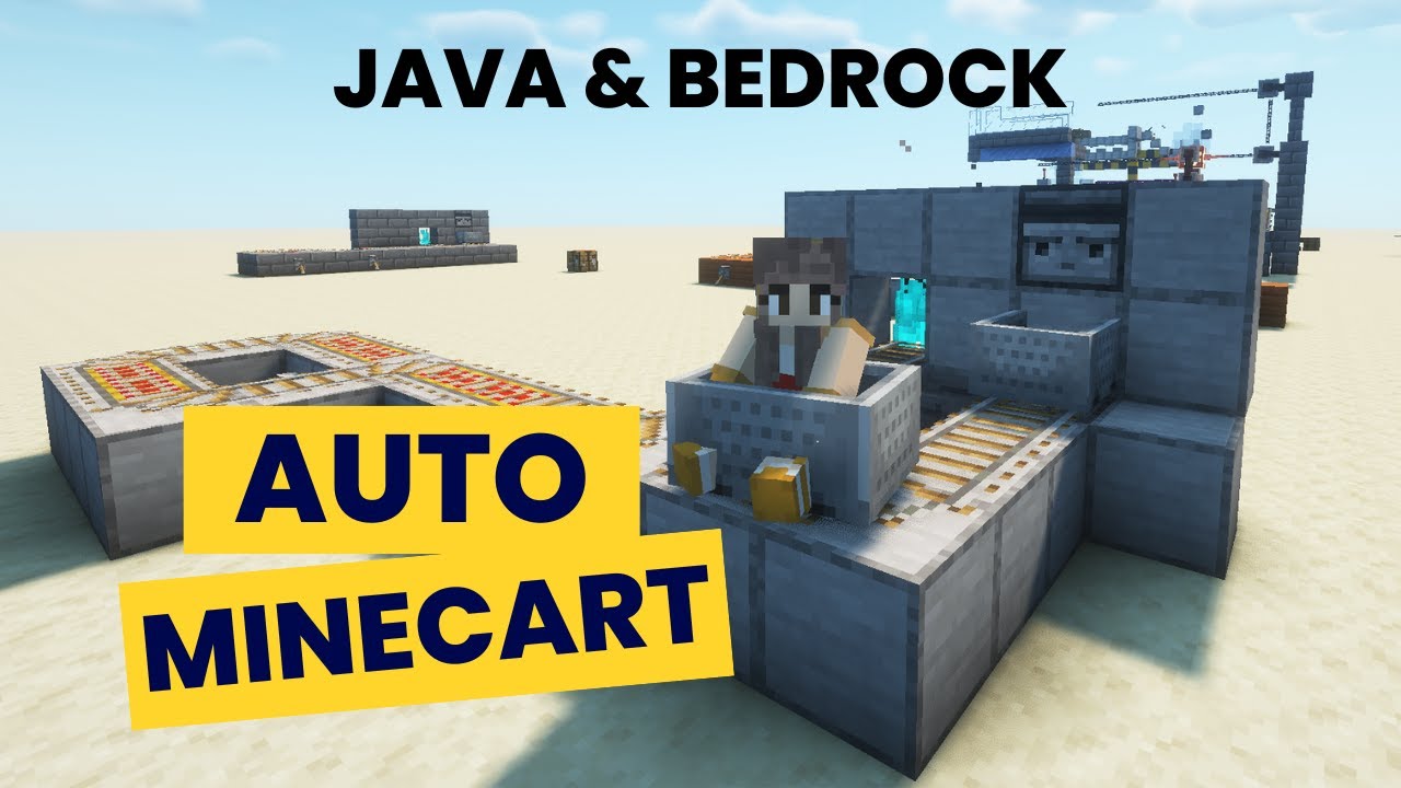 Автоматическая железнодорожная станция для Minecraft Bedrock и Java версии 1.21+ | Очень простое ...
