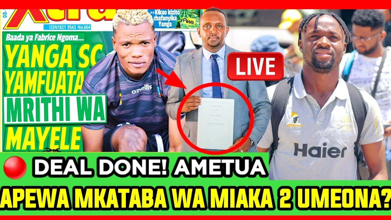 🔴#live_WAMEISHAA! USAJILI MPYA YANGA! PACHA WA MAYELE AMETUAA! NI YULE ANAYETOKA UARABUNI BALAA!