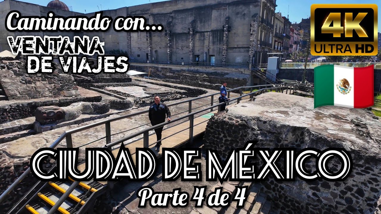 Walking Tour CDMX 4K 🇲🇽 | Zócalo, Catedral, Templo Mayor y Limpia Ceremonial | Sonido original.