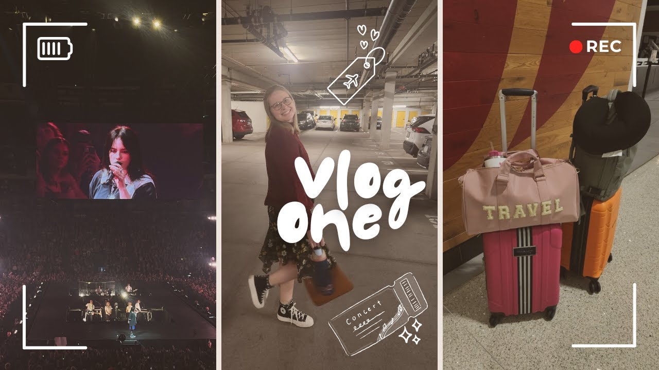 Vlog One: Billie Eilish concert setlist + pack for Europe + a few extras