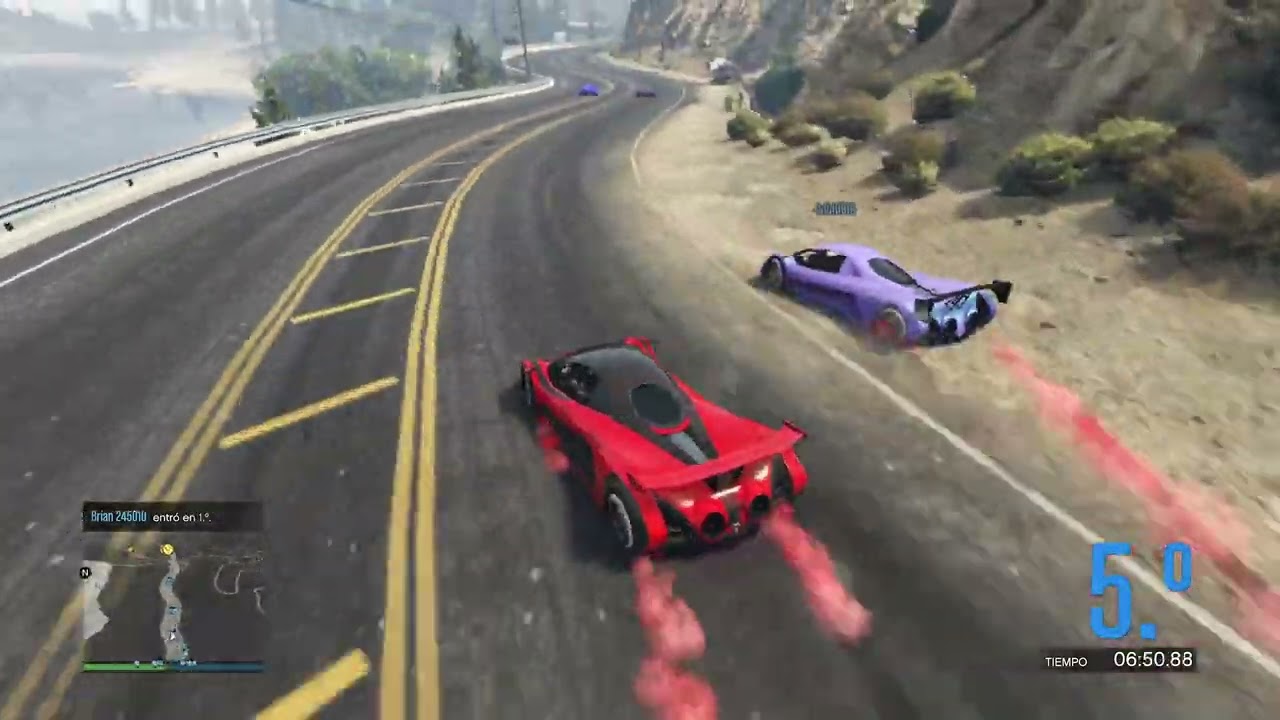 CARRERA LARGA CON LOS CHOQUES Y CAIDAS MAS RARAS DE GTA V ONLINE 