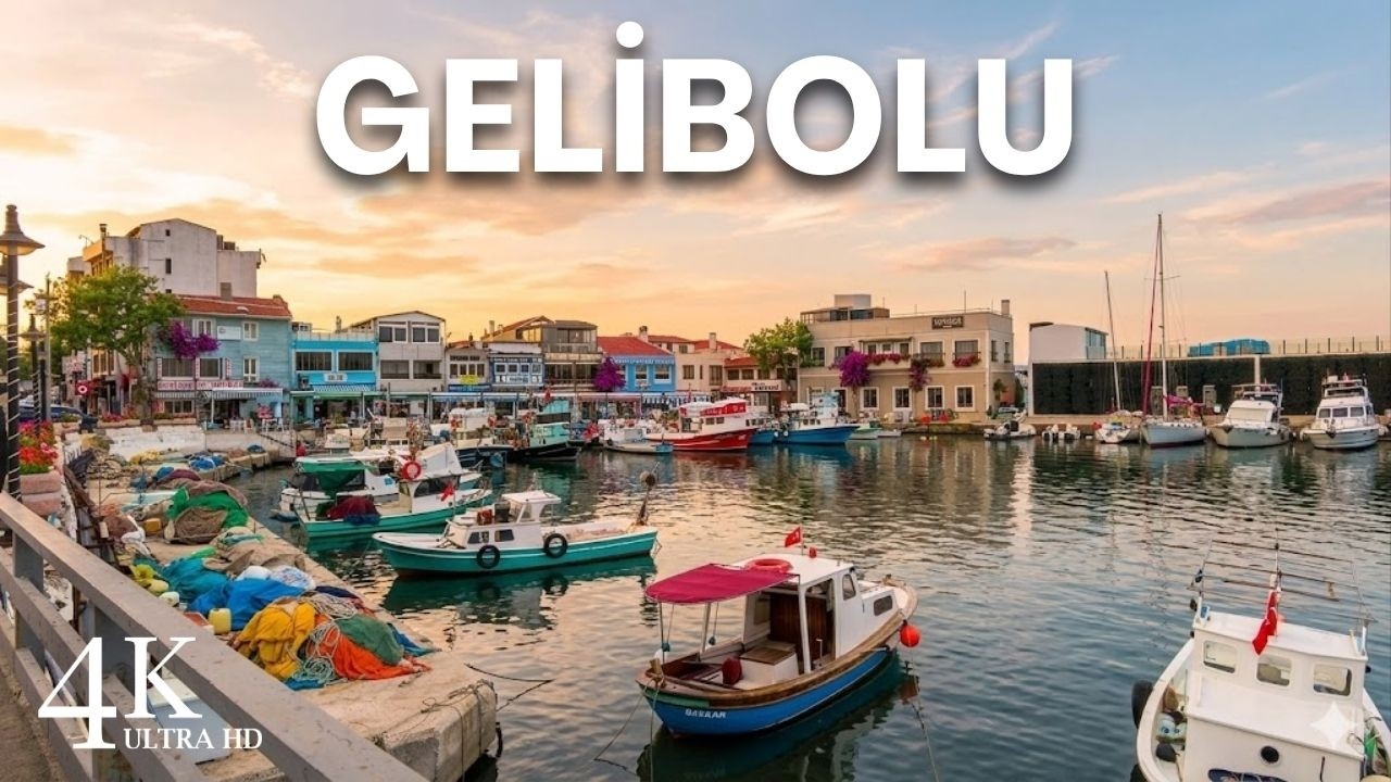 4K Gelibolu Çanakkale City Center Walking Tour | Türkiye 2026