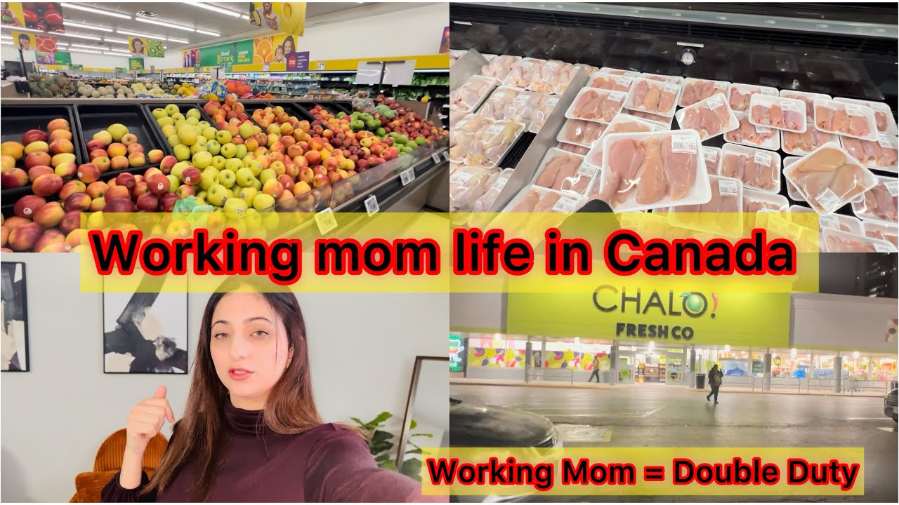 How I manage my work and home in Canada.. 🇨🇦Thak Gayi Hoon 😖 Lekin Grocery Zaroori