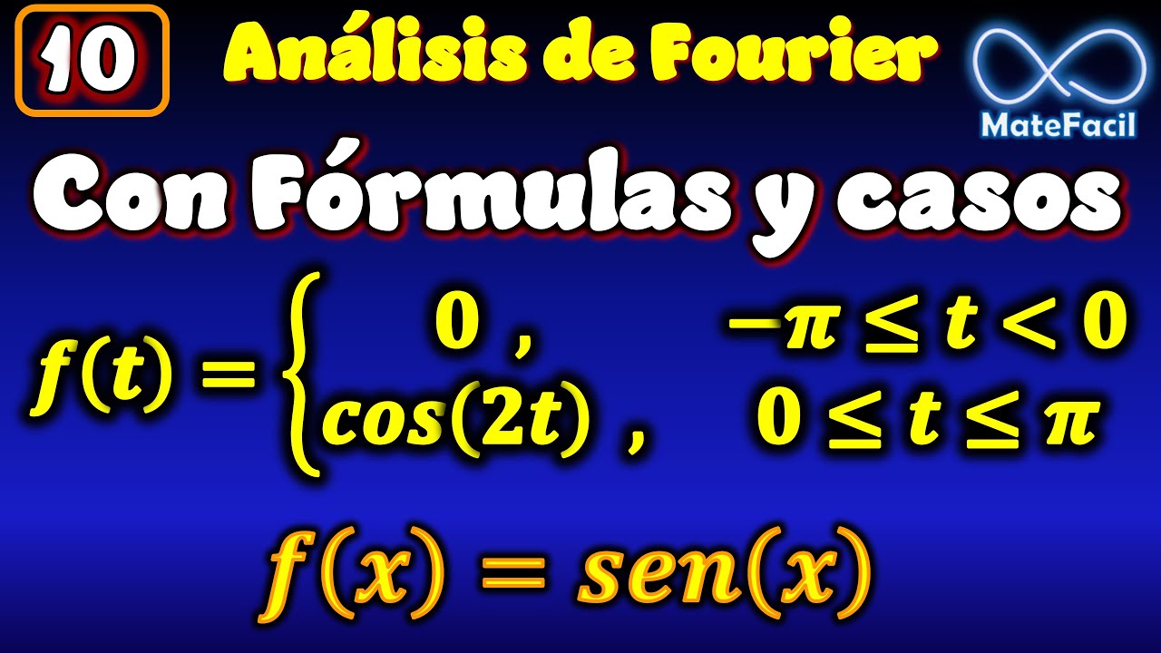 10. Serie de Fourier separando Casos y empleando fórmulas e identidades trigonométricas