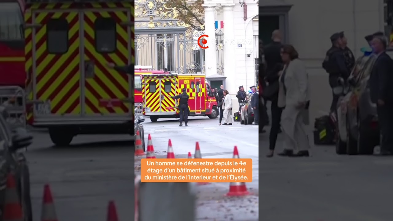 Un homme se jette du 5e &eacute;tage en face du minist&egrave;re de l&rsquo;Interieur place Beauvau