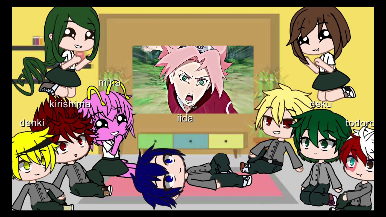 °•mha/bnha react to sakura•°