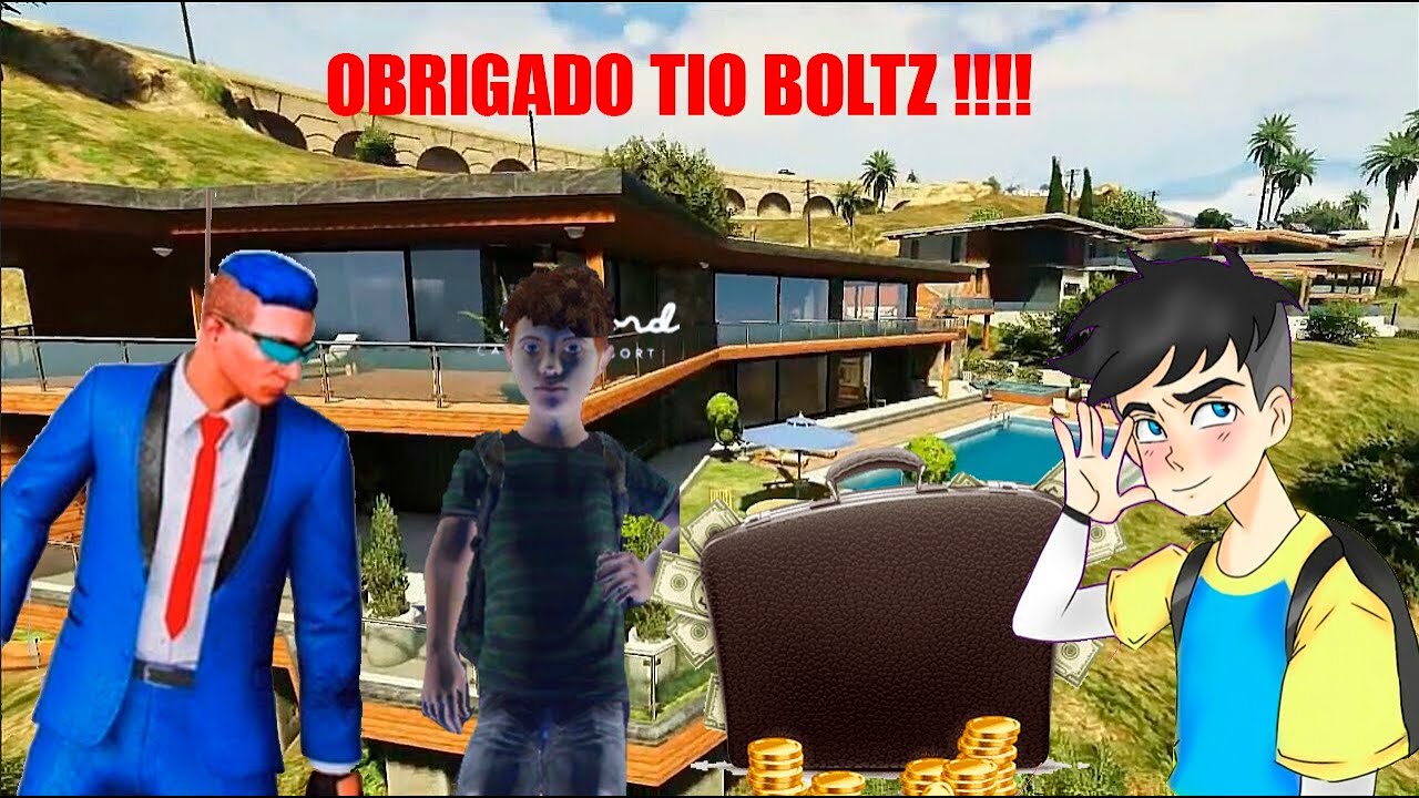 Lobinho e Bruninho compra mansão do Boltz - GTA RP