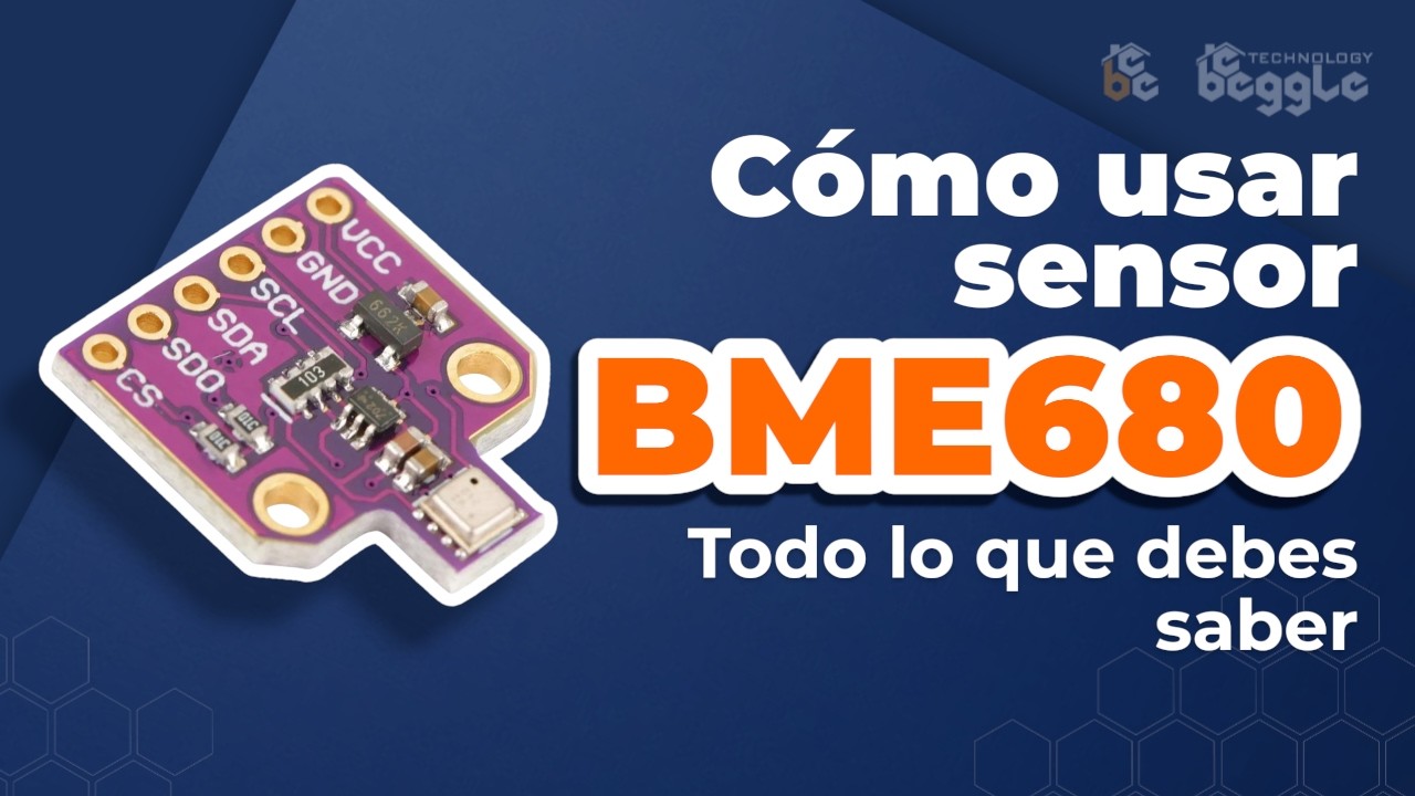 Sensor BME680 4 en 1 GAS, HUMEDAD, TEMPERATURA, PRESIÓN, y ALTITUD SOBRE EL NIVEL DEL MAR, 5 en 1