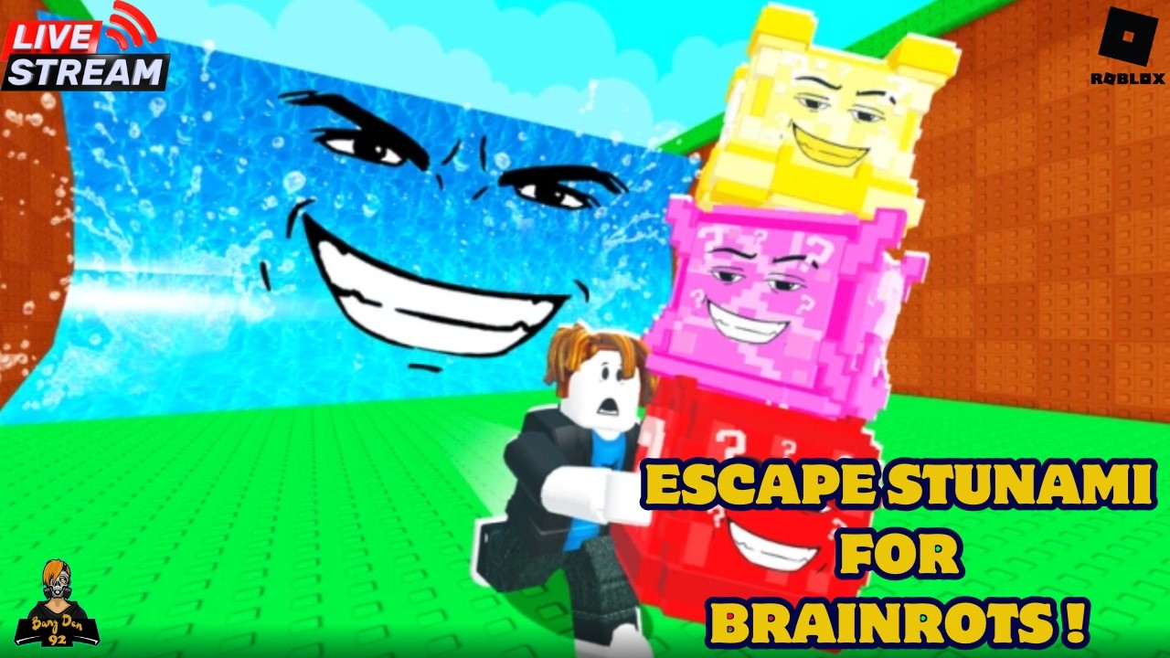Ayo Kita Main Lagi Game Escape Stunami For Brainrots di Roblox