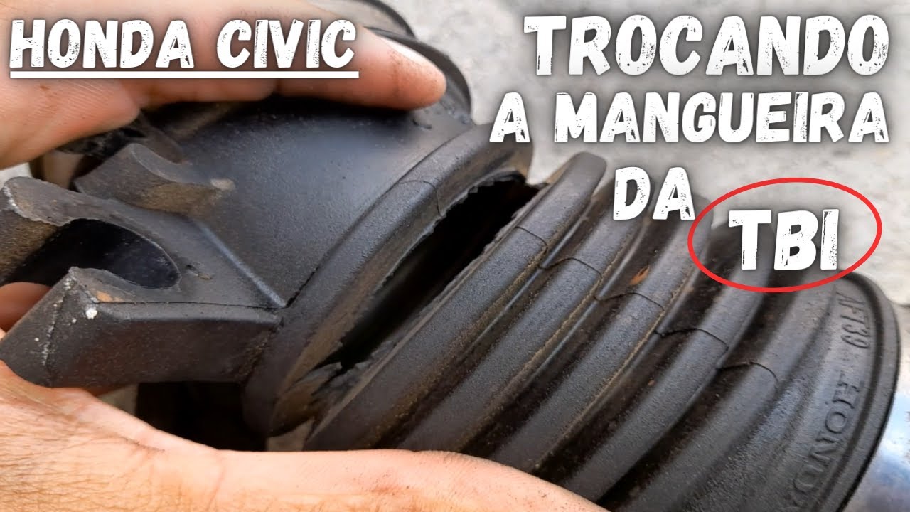 TROCA DA MANGUEIRA DA TBI DO HONDA CIVIC.