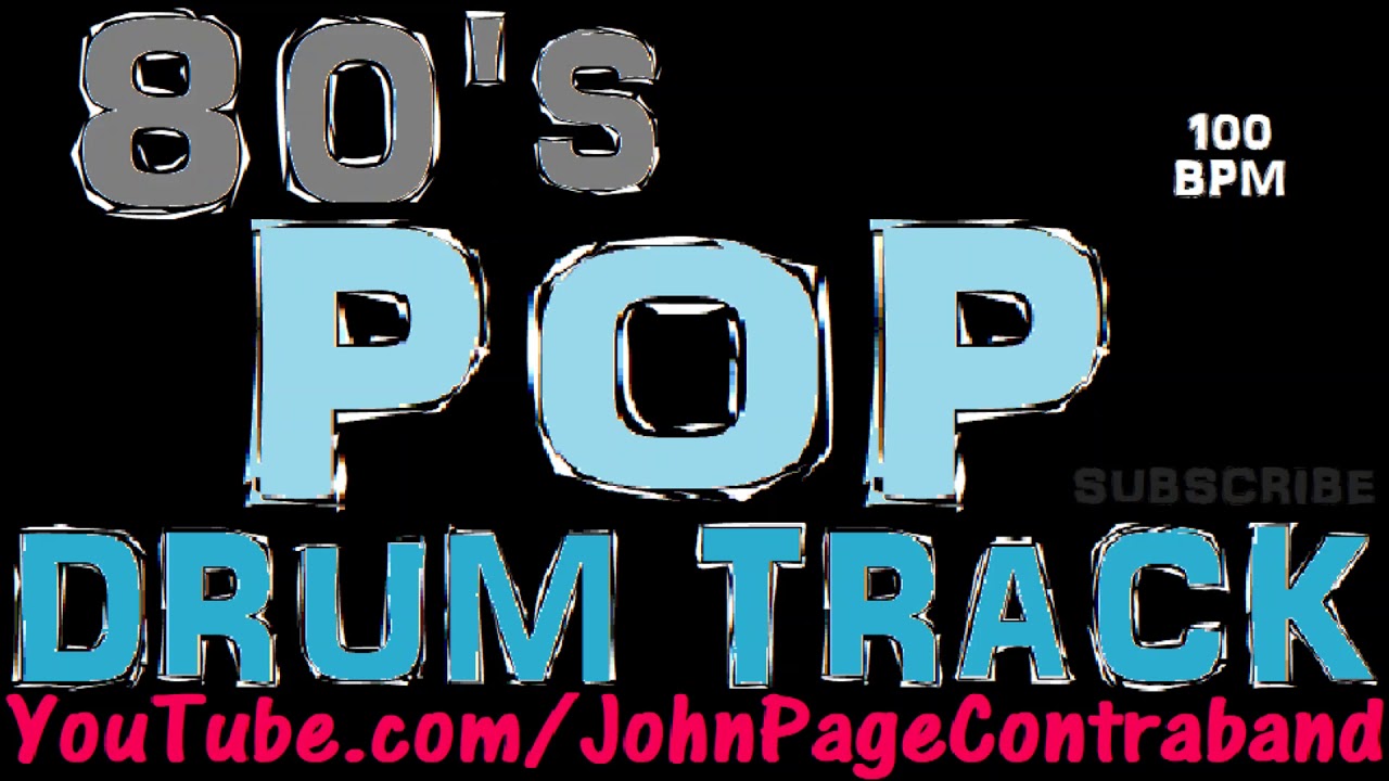80s Pop Drum Beat 100 bpm Backing Track New Wave Loop