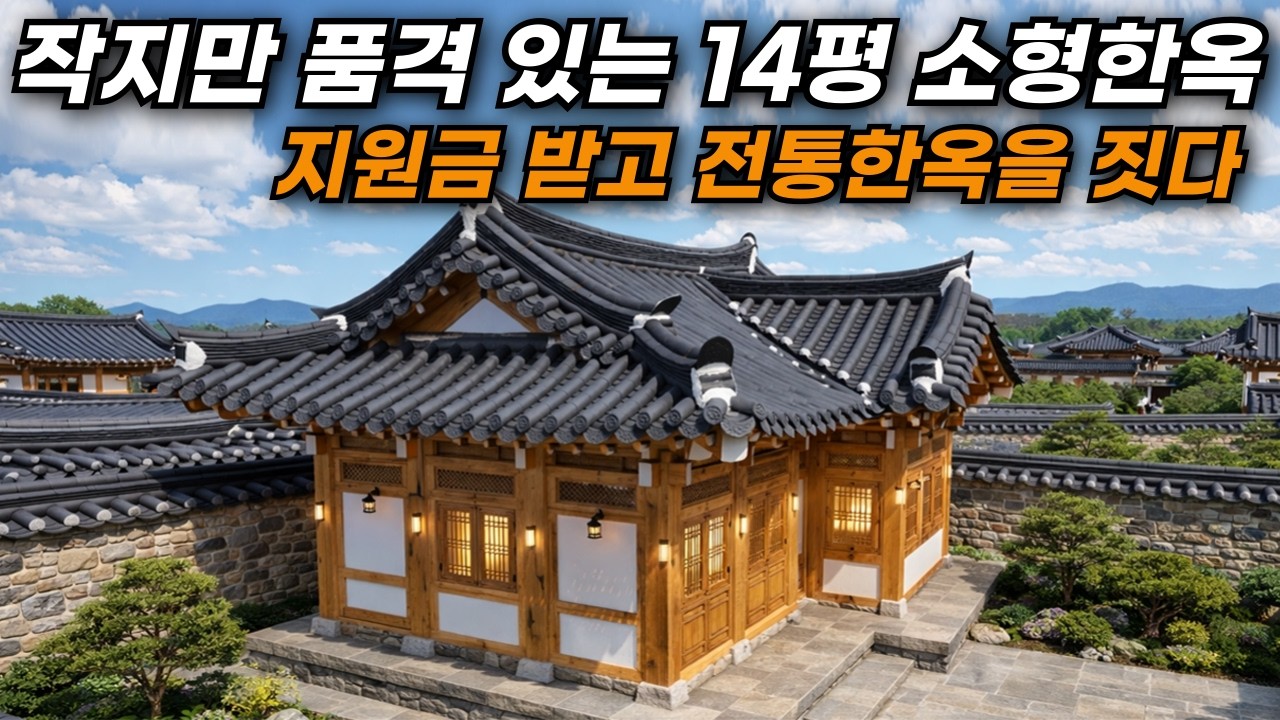소형 전통한옥 14평을 소개합니다. 품격을 높이되, 기본 단열과 실용성 또한 놓치지 않았습니다!｜경주