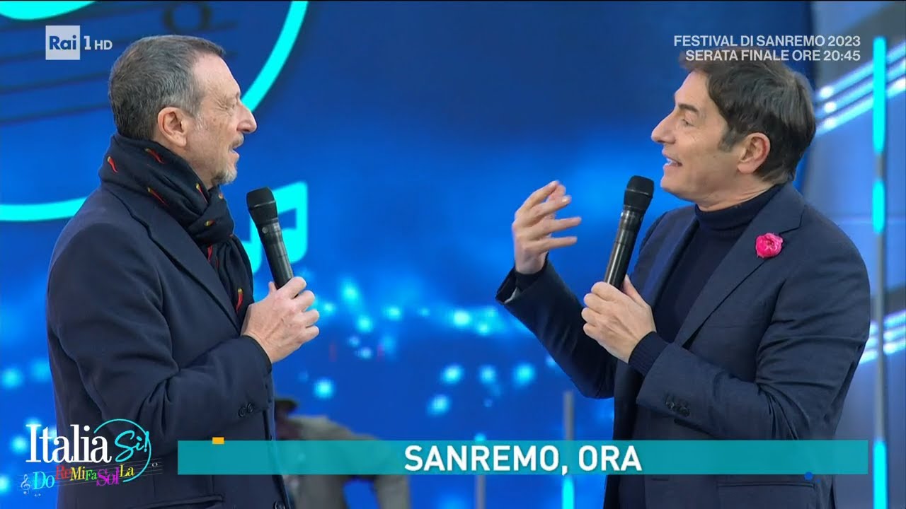 Sanremo, ora : Amadeus  - ItaliaS&igrave; - 11/02/2023