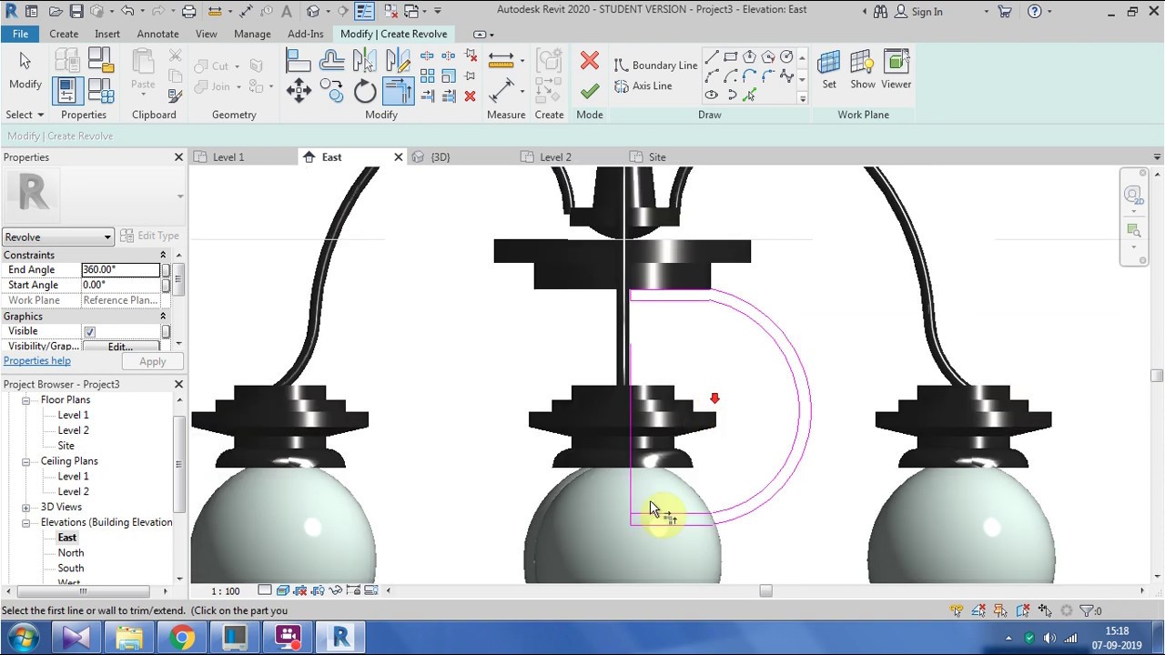 Ceiling lamp modeling tutorial  in simple steps