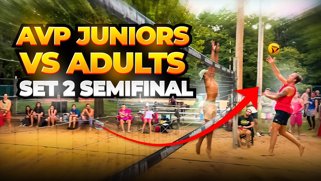 AVP JUNIORS vs Adults *SET 2 Semifinal* of $8,000 Beach Volleyball Tournament
