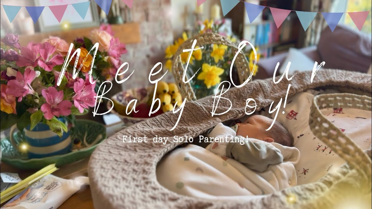 Meet Our Baby Boy 💘 My First Day Solo Parenting Vlog!