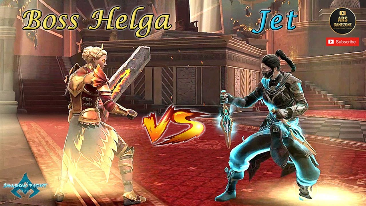Boss Helga vs Jet | Story Mode 3 | Shadow Fight 4 Arena | video 81