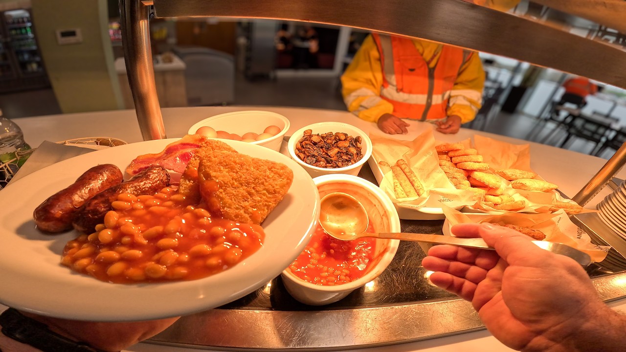 A Relaxed Breakfast Service | Genuine UK Staff Canteen Perspective (56 Minutes)👌😊👍