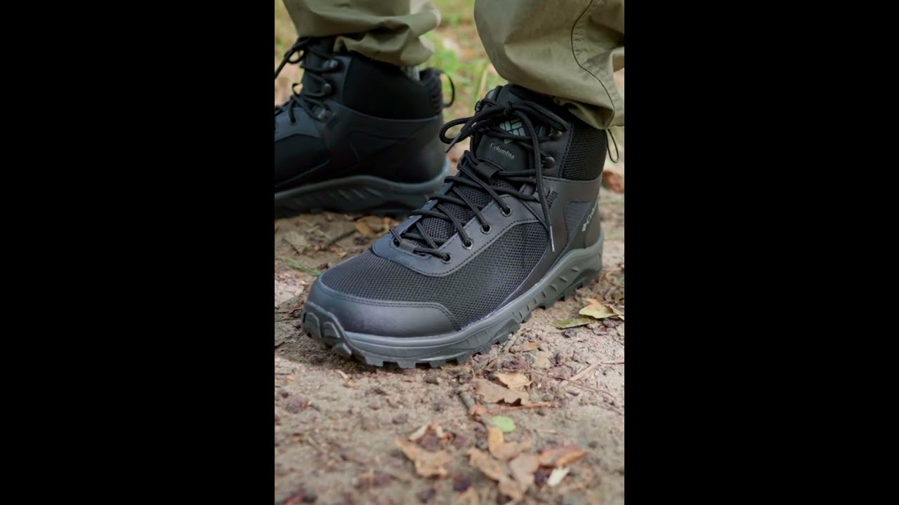 COLUMBIA Trailstorm Ascend Waterproof Mid Hiking Shoes Boots Men Black | Zalando