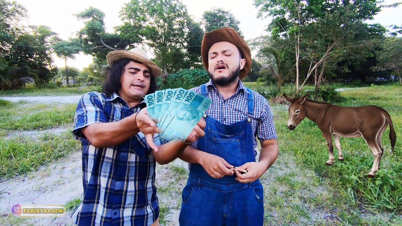 Tião pede R$ 300,00 do burro Derruba sogra do jeca. @CANALDOTIÃO-k2o