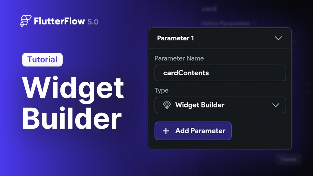 Widget Builder as Parameter | FlutterFlow 5.0 | New Feature
