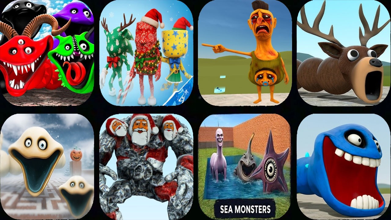 Nextbots In Playground Mod NEW EVOLUTION OF HUNGRY WORM VS GOO GOO GAGA FAMILY In Sandbox In Space