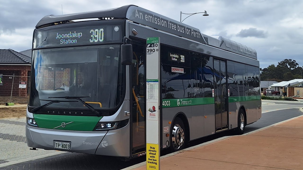 [LUCKY!!!] TP Bus Rt No. 390 (TP4003) Banksia Grove (Forever Bvd) to Joondalup Sta. + Deviation