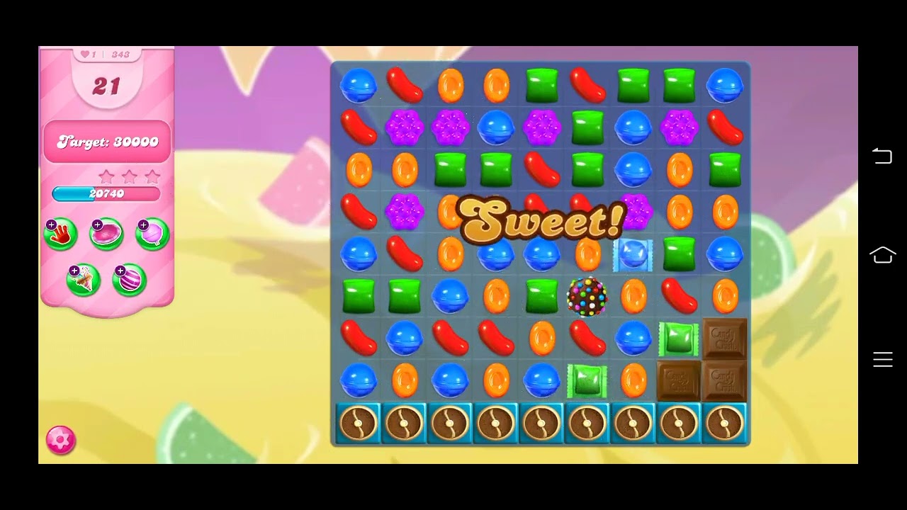 Candy crush saga level 343