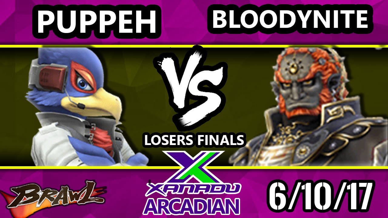 Brawl - Puppeh (Falco) Vs. Bloodynite (Ganondorf) Spring Arcadian Losers Finals