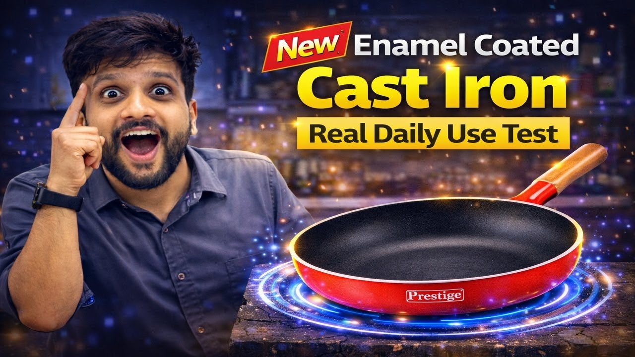 Prestige Lightweight Cast Iron Fry Pan Review | Daily Use Test | Best Cast Iron Cookware In INDIA