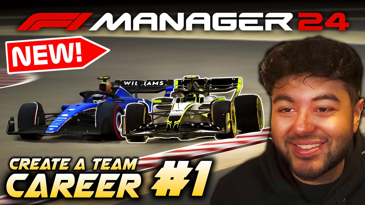 F1 Manager 24 'CREATE A TEAM' CAREER Part 1: Our Road to Glory in F1 Begins!