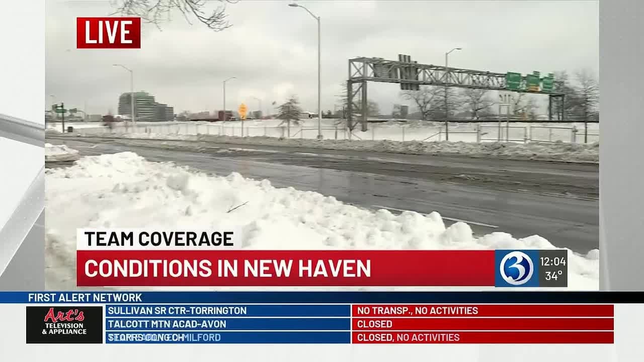 VIDEO: New Haven deals with second round of snow this week