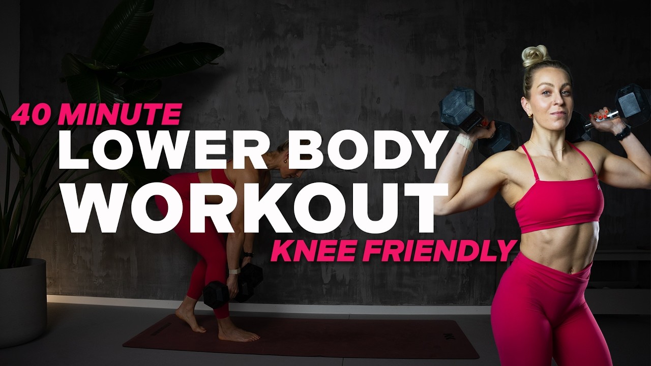 40 MIN LOWER BODY WORKOUT | KNEE FRIENDLY | GLUTES & HAMSTRING BURN | NO JUMPING | With Dumbbells