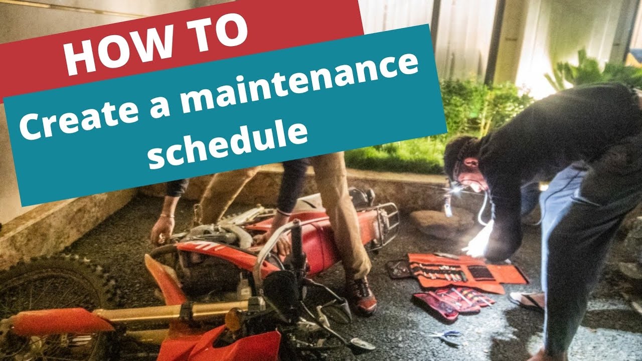 Motorcycle maintenance schedule explained