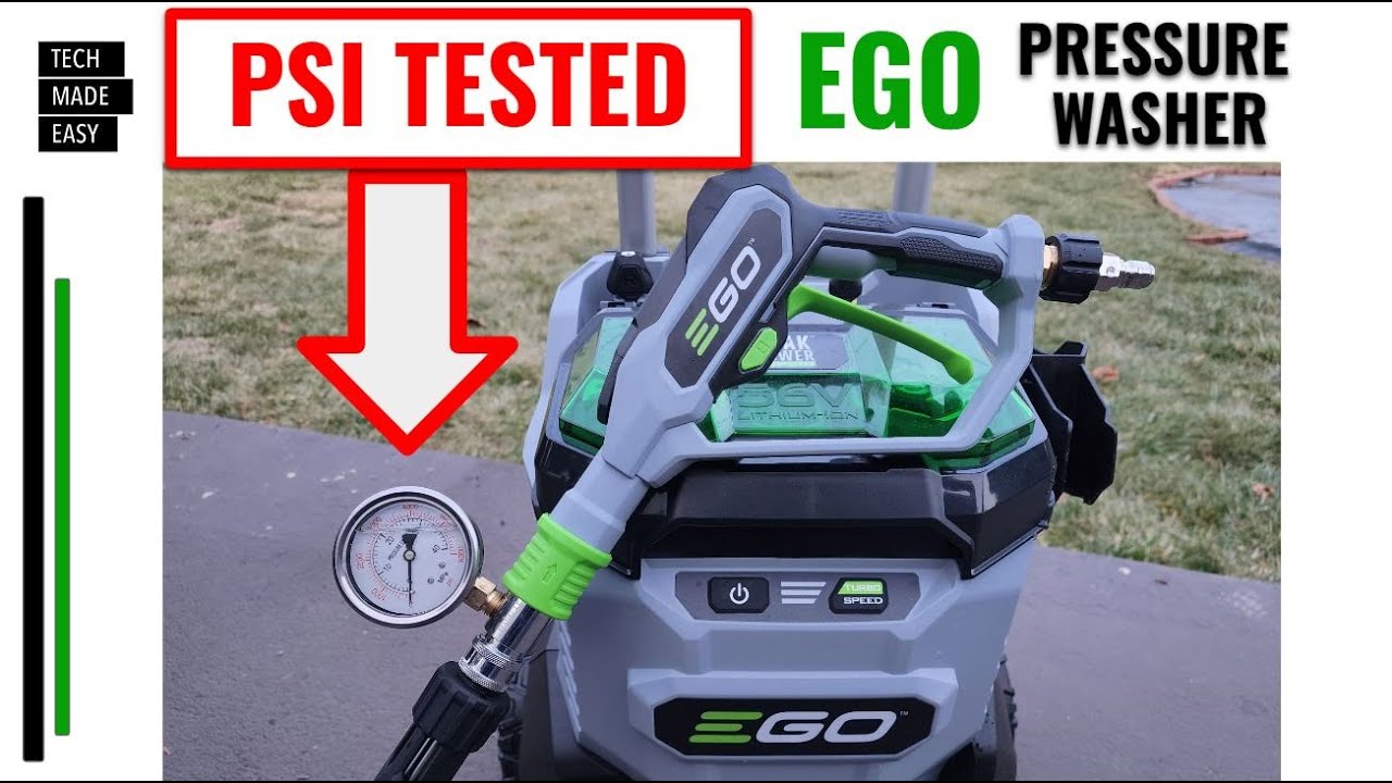 PSI TEST EGO Pressure Washer hpw3200 hpw3204 hpw3200 4