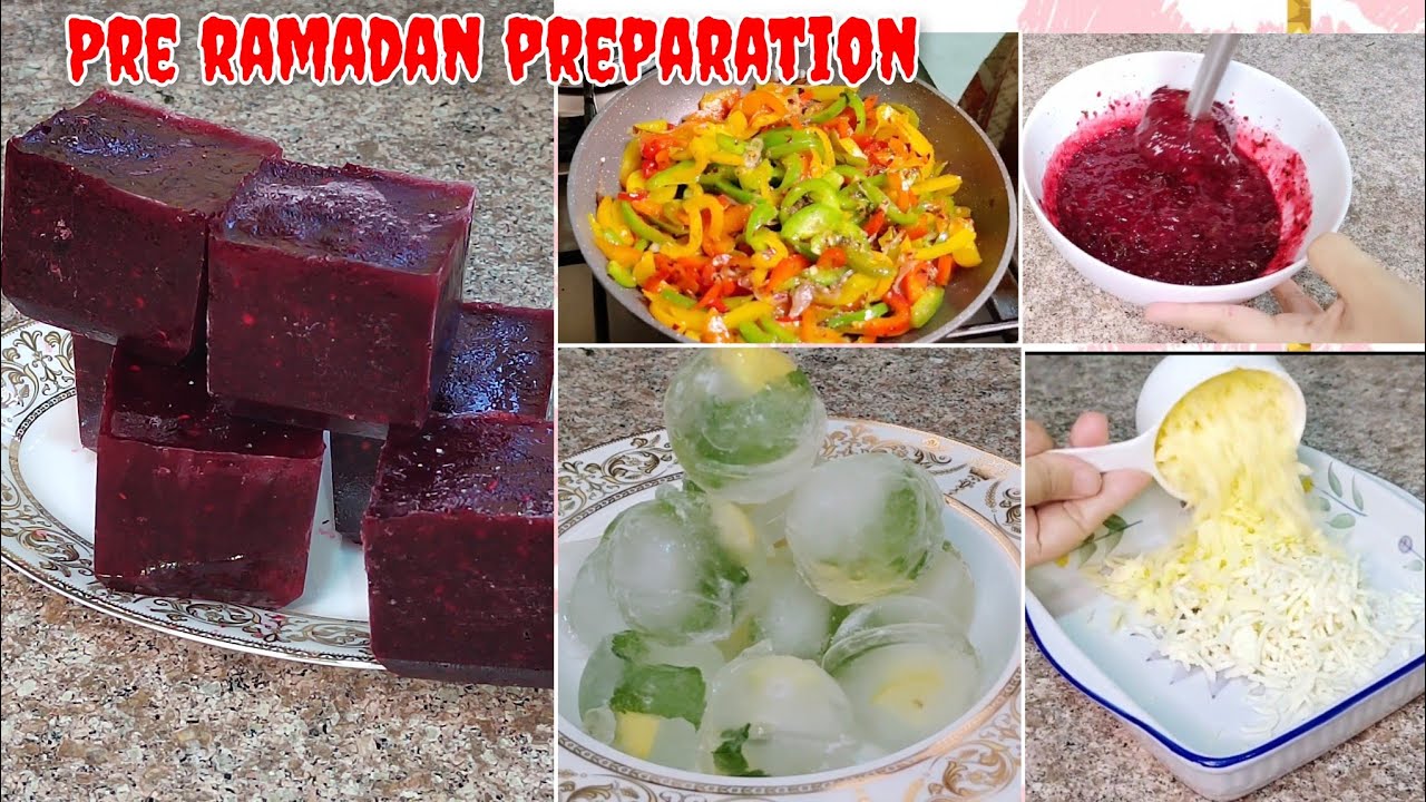 RAMADAN PREPARATION & IDEAS ? MAKE N FREEZE ITEMS ! refreshing drink for iftar ! suhur & aftar items