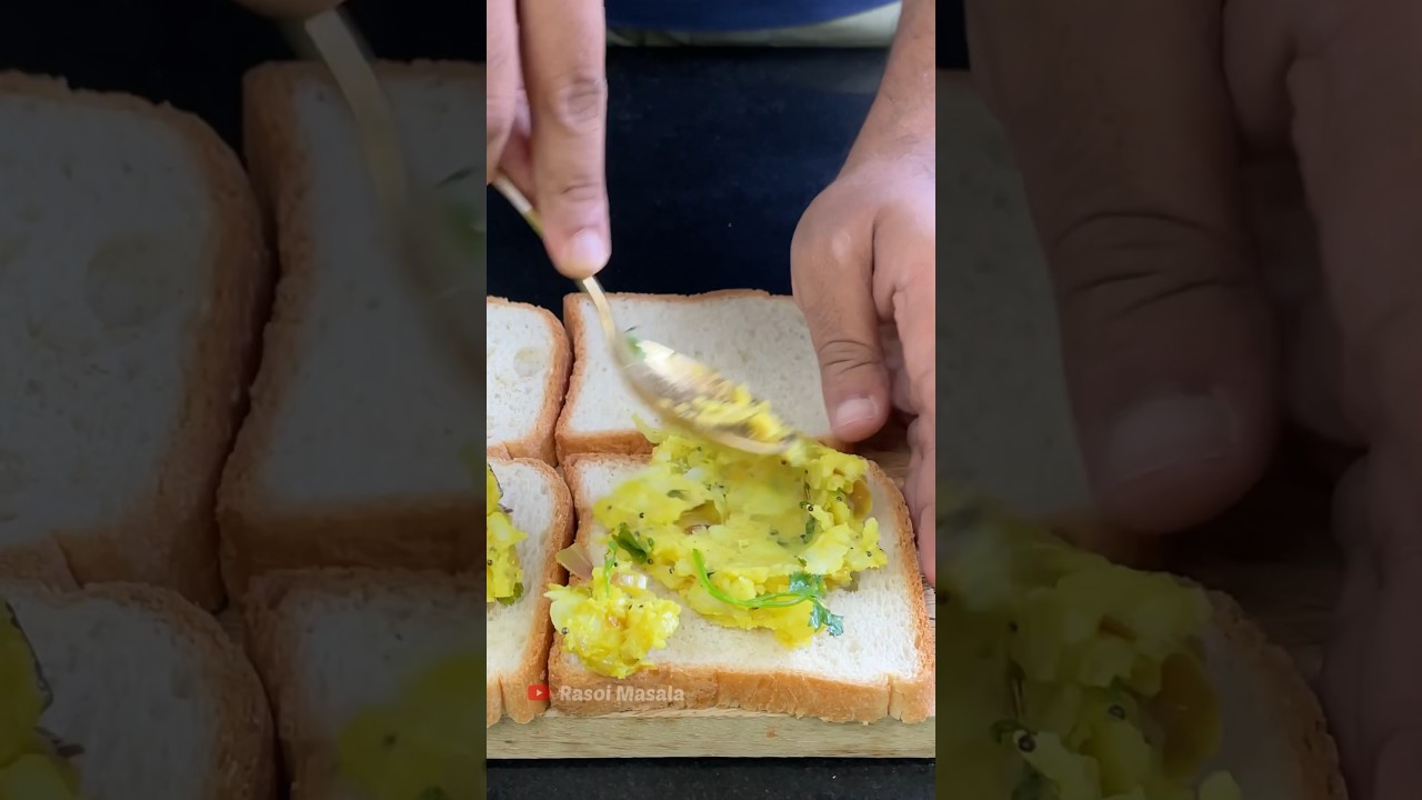 Crispy Aloo Sandwich | Grilled Potato Sandwich #recipe #ytshorts #shorts
