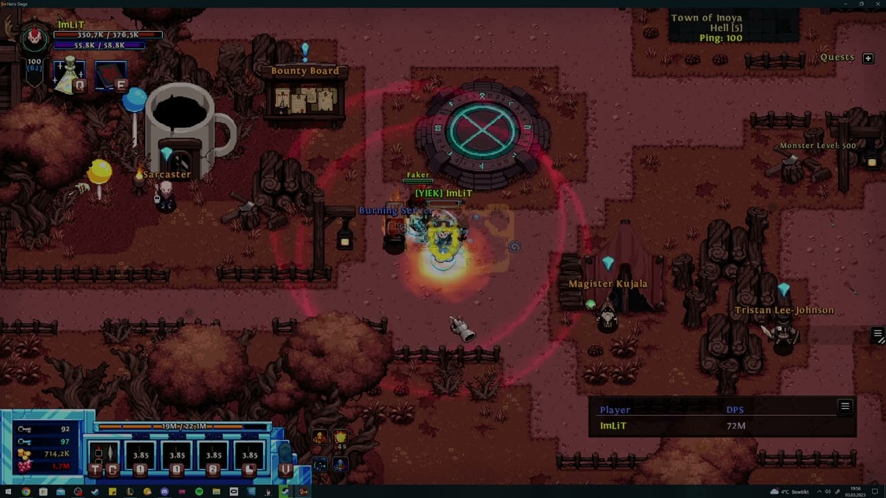 Hero Siege Season 18  Pyromancer - Aura + Flameshield