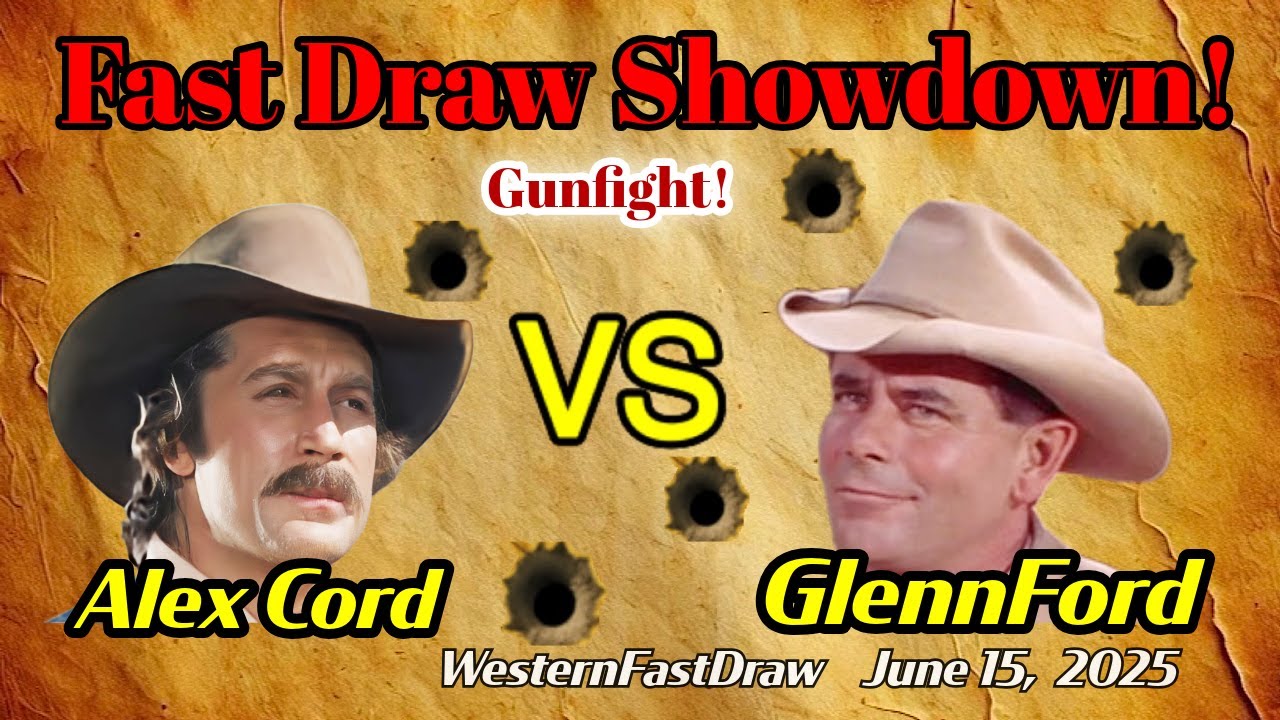 Alex Cord vs Glenn Ford | Who Had the Fastest Draw in Hollywood? | Western Fast Draw Showdown