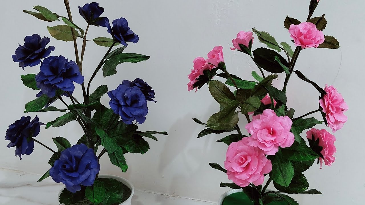 DIY membuat mawar dari plastik