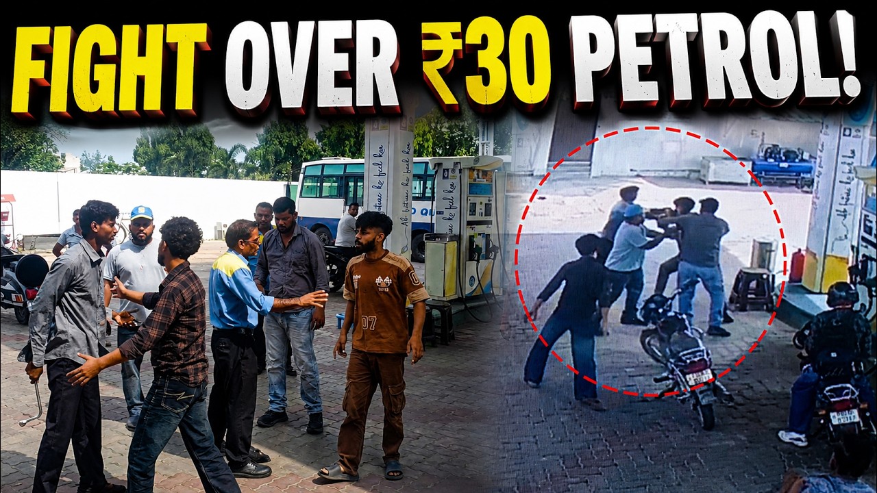 Pump Employee Assaulted Over ₹30 Petrol Dispute, Bike-Borne Youths' Hooliganism Caught on CCTV